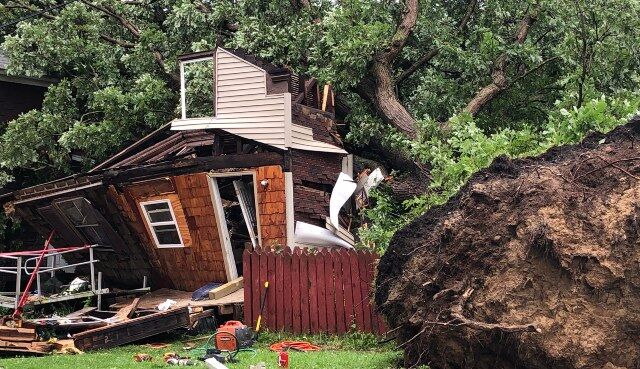 Man survives second near-death experience when tree crushes house during Utica storm